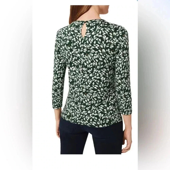 Hobbs London green petals tunic size Medium - Picture 2 of 6